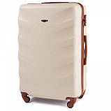 Чемодан дорожній Wings 402 великий 75х48х28см Стильна Валіза протиударна Сумка на 4х колесах ПОЛІКАРБОНАТ, фото 2