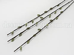 Гілочка верби 47см, сіро-жовта