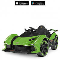 Детский электромобиль Lamborghini (2 мотора 35W, аккум. 12V8AH, MP3, USB,свет, EVA) M 4865EBLR-5 Зеленый