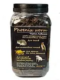 Буся Phoenix Worm (Чорна Левинка) для черепах, їжачок, птахів і гризунів 200 г/600 мл, фото 3