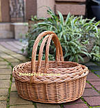 Набір корзин з натуральної лози. Арт:1043, фото 7