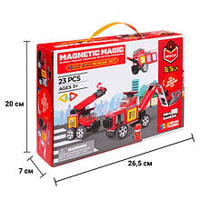 Магнітний конструктор Пожежна станція 23 елементу Qunxing Toys LQ656
