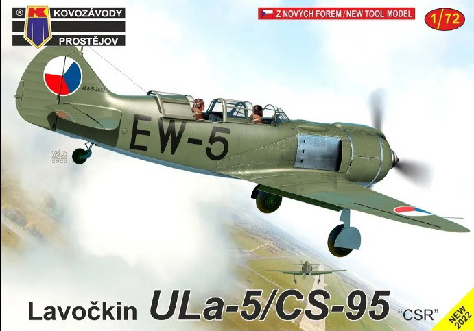 Пластикова модель 1/72 Kovozavody Prostejov 0361 радянський навчально тренувальний винищувач ЛА-5 УТИ, фото 1