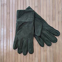Флисовые перчатки зеленого цвета размер L-XL