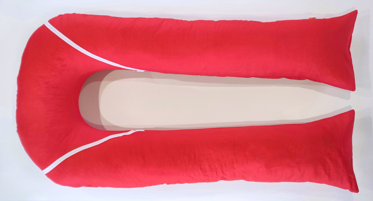 Наволочка на подушку для вагітних і годувння U-340 колір "Червоний"