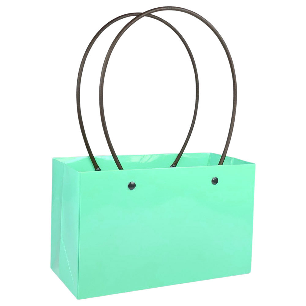 Паперова Сумка з ручками-2, м'ятна, фото 1