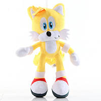 Мягкая игрушка Sonic Соник Икс Лис Тейлз 28 см желтый с двумя хвостами