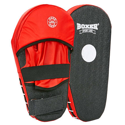 Лапа Пряма подовжена для боксу та єдиноборств BOXER 40х21х4, 5см 2шт кольори в асортименті, фото 2