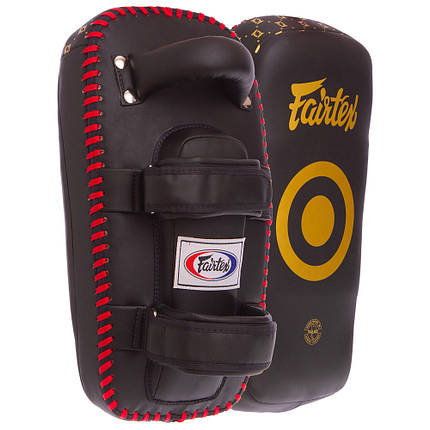 Пади для тайського боксу Тай-педи FAIRTEX 37x21x9см 2шт чорний, фото 2