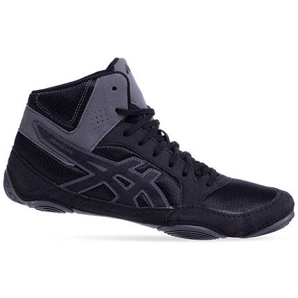 Борцювання замшеві ASICS розмір 39-44 чорний-сірий, фото 2