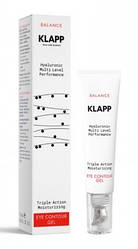 Гель для повік «Потрійне зволоження»Triple Action Moisturizing Eye Contour Gel, 15 мл Klapp