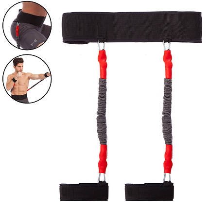 Тренувальна система для стрибків SP-Planeta HIGH JUMPING EXERCISER чорний-червоний, фото 2