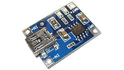 Модуль заряду Li-Ion акумуляторів TP4056 mini USB (10531)