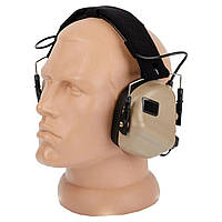 Активні навушники для стрільби Earmor M31 Coyote TAN