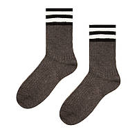 Высокие шерстяные носки SOX темно-коричневого цвета