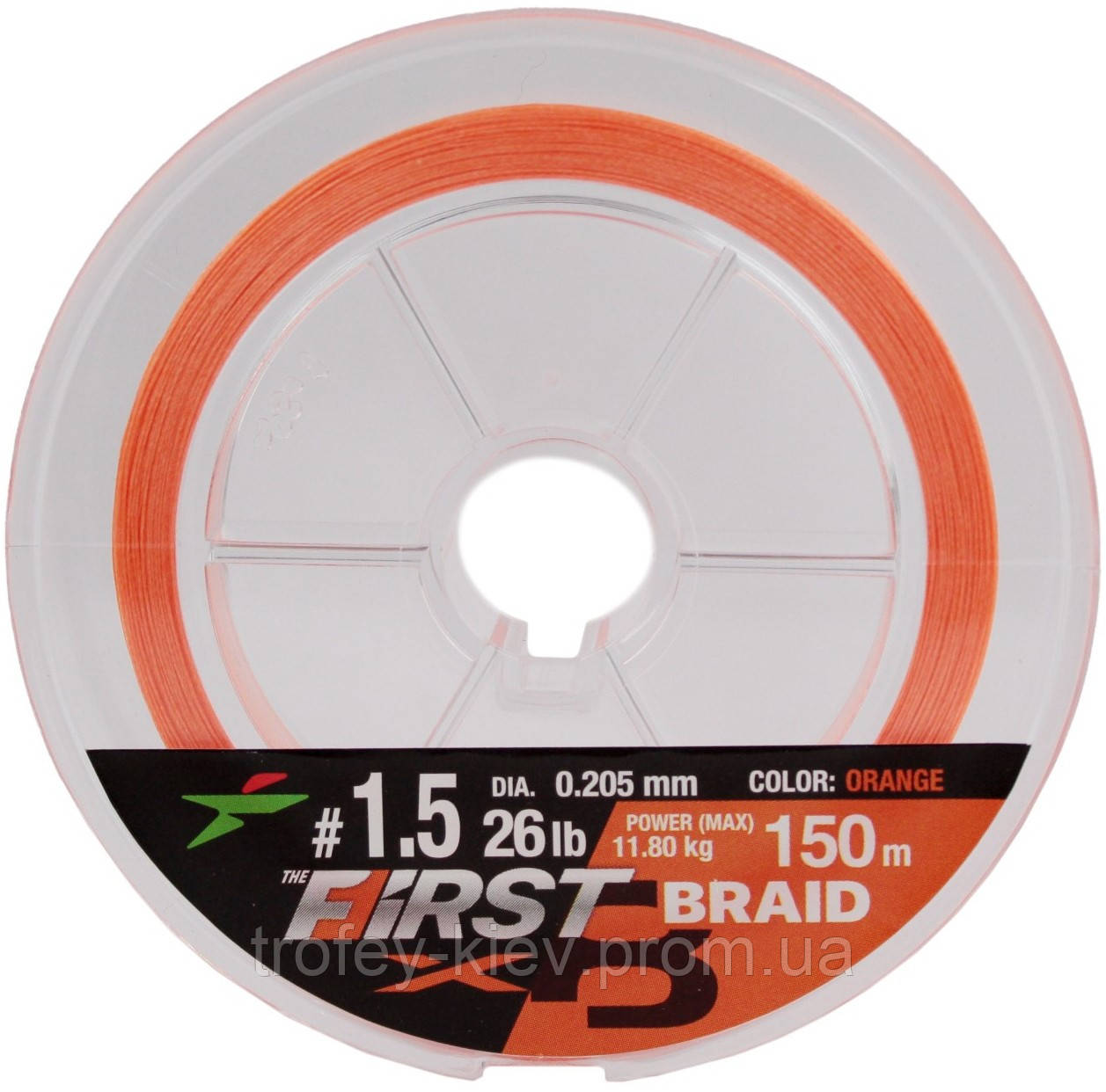 Шнур Intech First Braid X8 Orange 150m #1.2 22lb/9.99kg (ID#1754948551),  цена: 360 ₴, купить на