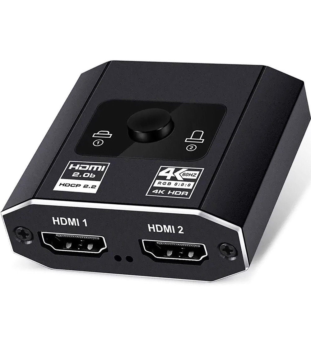 Двухсторонний HDMI разветвитель Bi-Direction Switch на 2 канала Addap HVS-08 | 2в1: переключатель + коммутатор - фото 1 - id-p1754945601