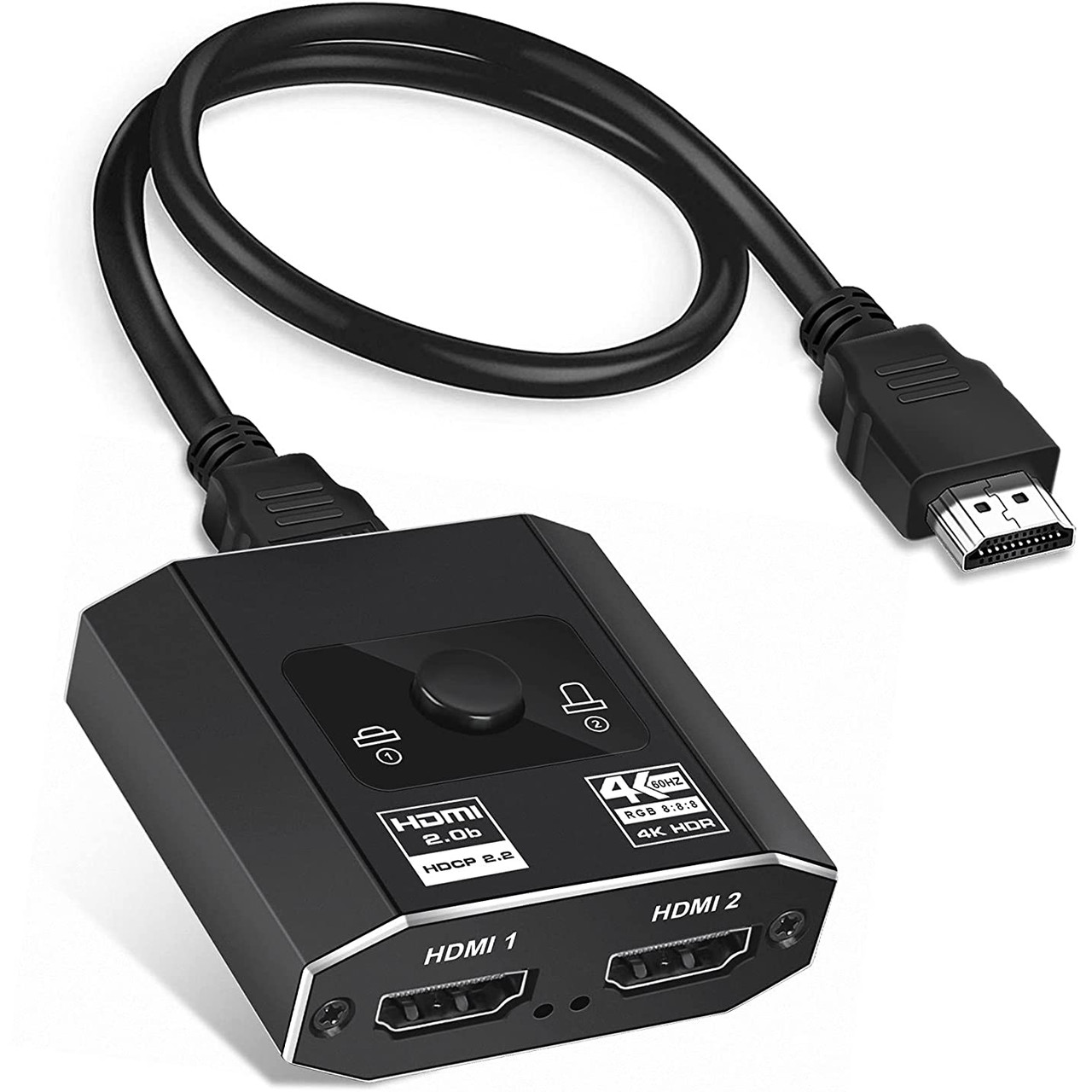 Двухсторонний HDMI разветвитель Bi-Direction Switch на 2 канала Addap HVS-08 | 2в1: переключатель + коммутатор - фото 3 - id-p1754945601