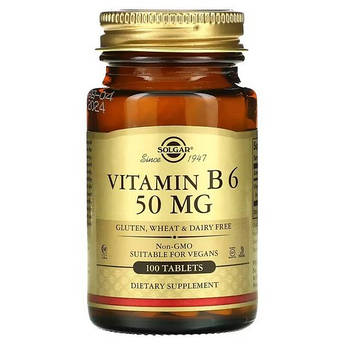 Solgar Vitamin B6 50 mg 100 таблеток