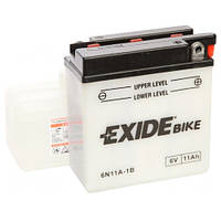 Аккумуляторы мото Exide 6N11A-1B: 11 А·ч - 6 V; 95 (6N11A-1B), 121x59x131 мм