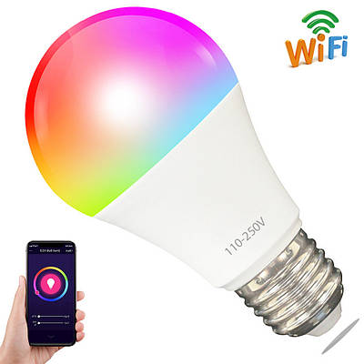 Розумна світлодіодна WiFi LED лампочка USmart Bulb-03w+, RGB, з підтримкою Tuya, E27, 110-250V