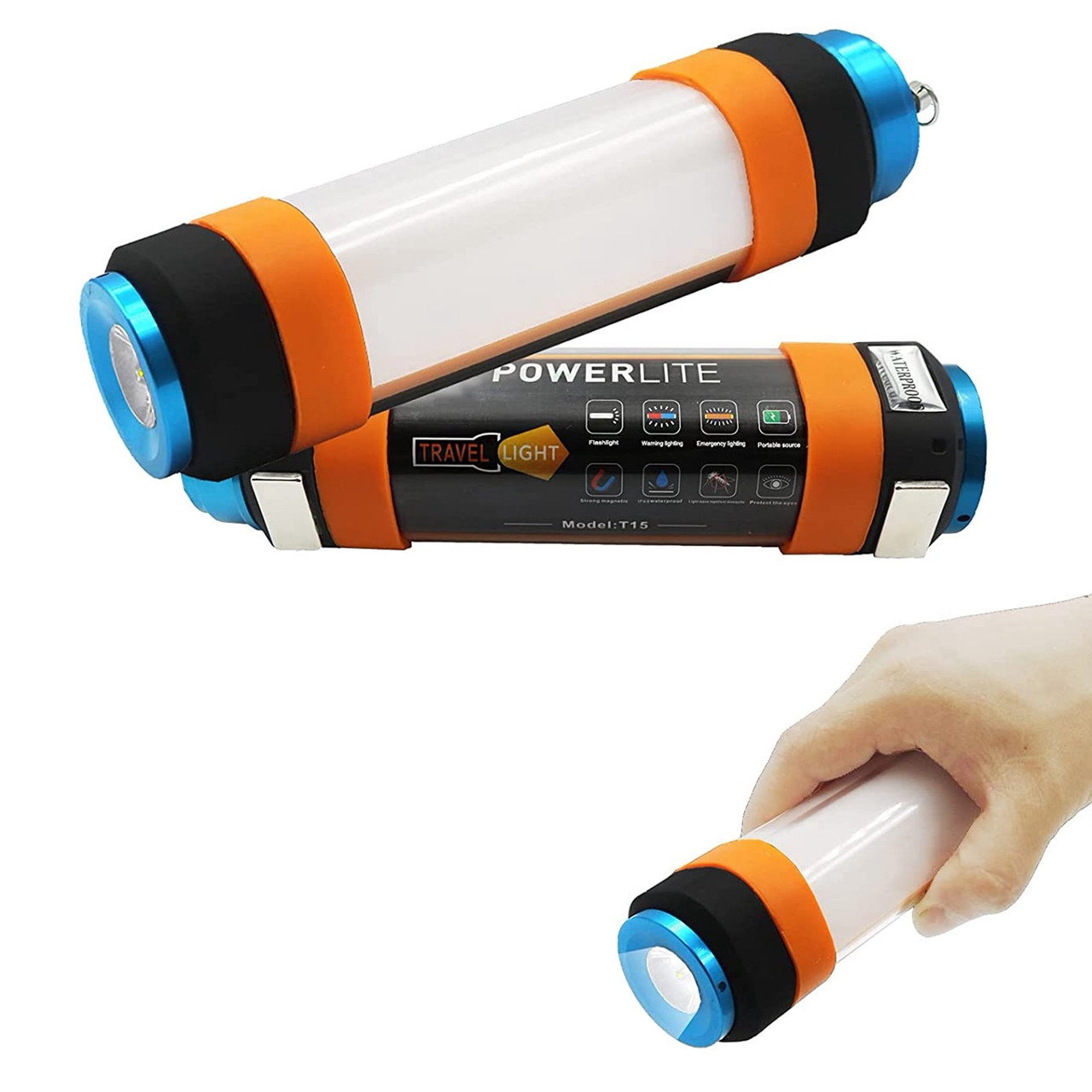 Ліхтарик лампа Rechargeable Waterproof Lamp Power Lite T15 2600mAh