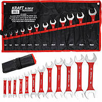 Ключі ріжкові плоскі набір 12 шт. 6-32 мм Kraft&Dele kd10924od