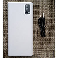 Power Bank Повербанк 10000mAh 2*USB / micro-usb Білий код 18855