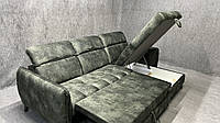 Кутовий розкладний диван з нішею тканина.