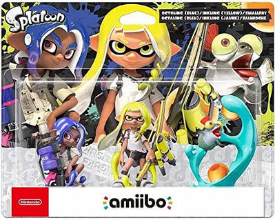 Nintendo Amiibo 3 Pack Octoling Blue/Inkling Yellow/Smallfry