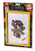 Набор "Вышивка крестиком CROSS STITCH" VKB-01 Danko Toys Мишка в шапке Вид 11