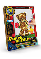 Набор "Ковровая вышивка Punch Needle" PN-01 Danko Toys Мишка с утёнком Вид 1