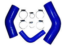 Комплект патрубков системы охлаждения МТЗ-80, 82 синие силикон с хомутами