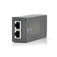 POE-інжектор 48 V 0.5 A (24 Вт) з портами Ethernet 10/100 Мбіт/с, без кабелю живлення