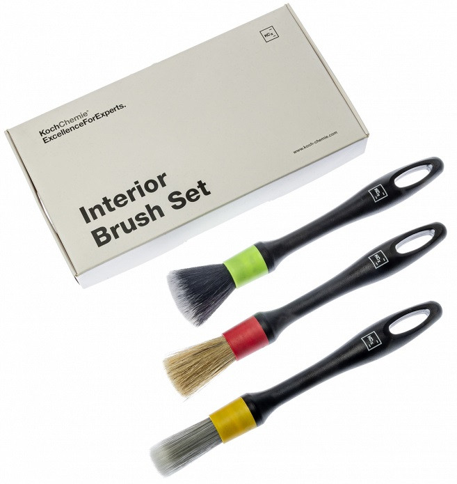 Набір пензлів для інтер'єру Koch Chemie Interior Brush Set, 3 шт, фото 1