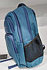 Шкільний рюкзак ортопедичний для дівчинки підлітковий на два відділи 5-11 клас бірюзовий Dolly 550, фото 10