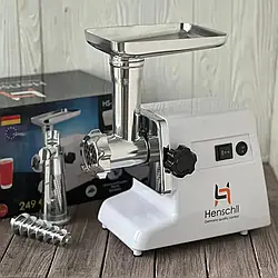 М'ясорубка електрична із соковижималкою henshil hs-0032 2500w, електром'ясорубка