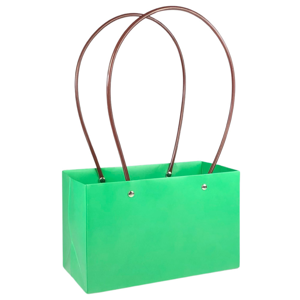 Паперова Сумка з ручками-2, зеленая, фото 1