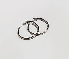 Сережки кільця Ø 2,5 см (сталь)