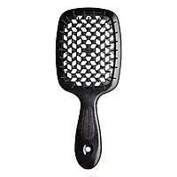 Щітка для волосся Маленька Чорний Janeke Small Superbrush Black