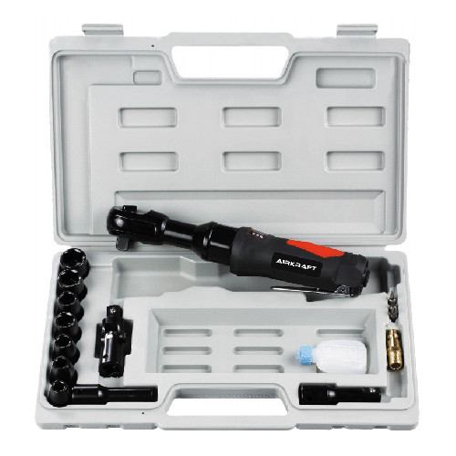 Пневмотріскачка 1/2" (68H/м; 160oб/хв) з набором головок 17ед. AT-5002SG AIRKRAFT