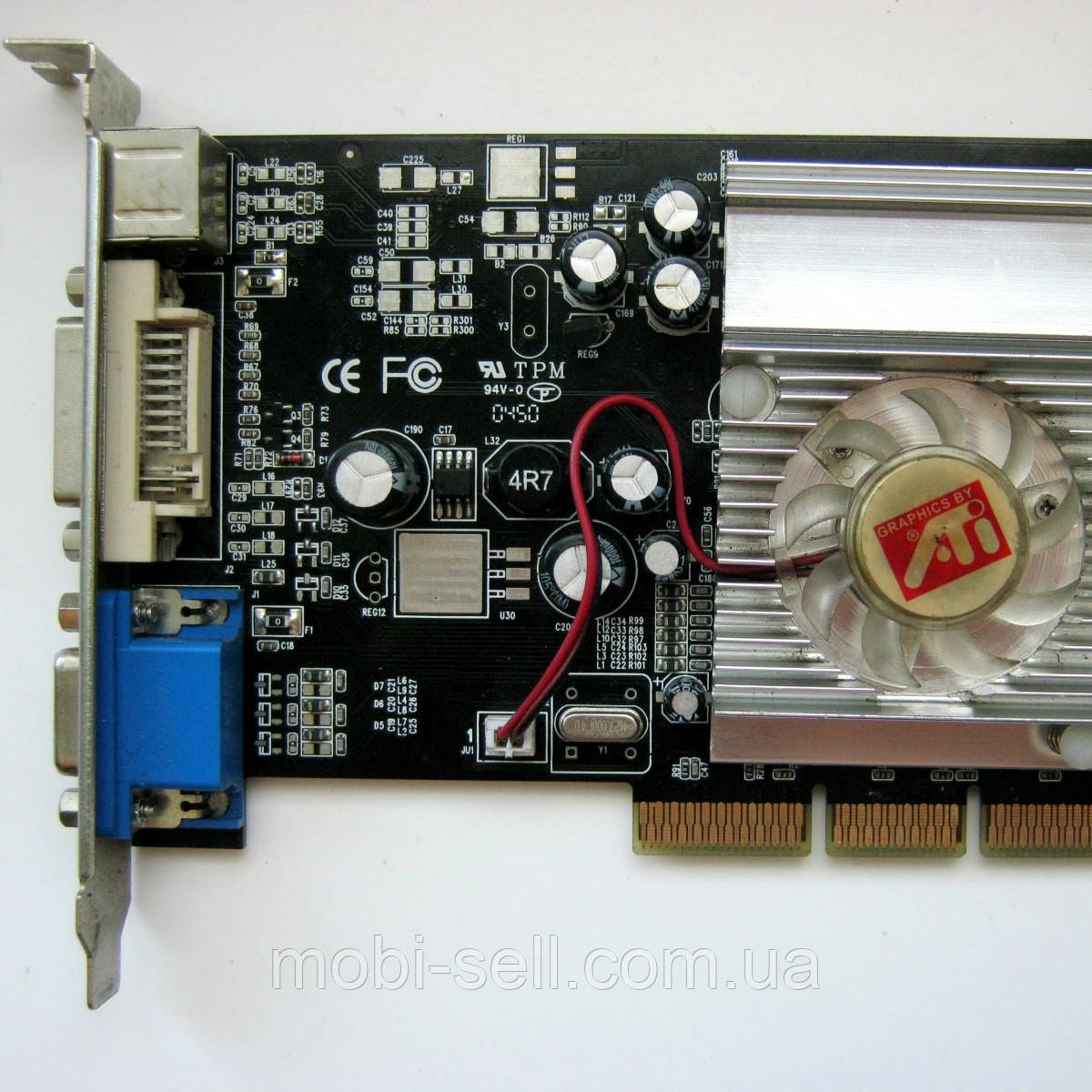 AGP відеокарта ATI 9600 128MB W/TV - фото 1 - id-p1755072884