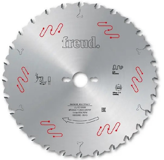 Пильний диск для поздовжнього пиляння деревини D = 250 мм (Freud, Італія)