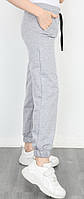 Детские спортивные штаны для девочек 116-140 см (серые) (пр.Турция)