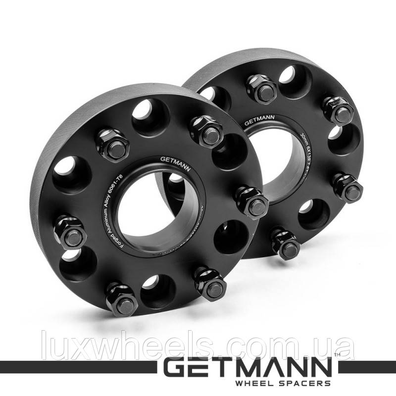 Колісна проставка-адаптер GETMANN 1 шт. 30 мм PCD 6x139.7 DIA 67.1 зі шпильками 12x1.5 для Mitsubishi