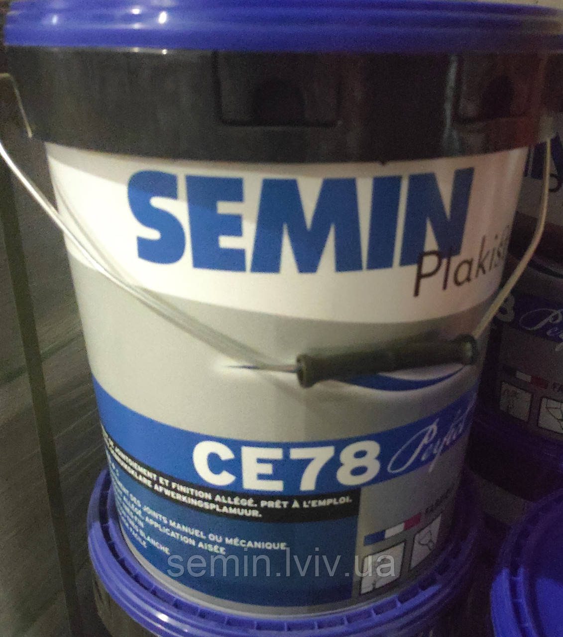 Шпаклівка для швівгіпсокартону SEMIN CE 78 PERFECT'LIGHT 7 кг Plakist CE-78 (синя кришка)