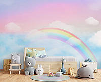Флизелиновые фотообои облака 312x219 см Небо с радугой для детей (14416VEXXL)+клей