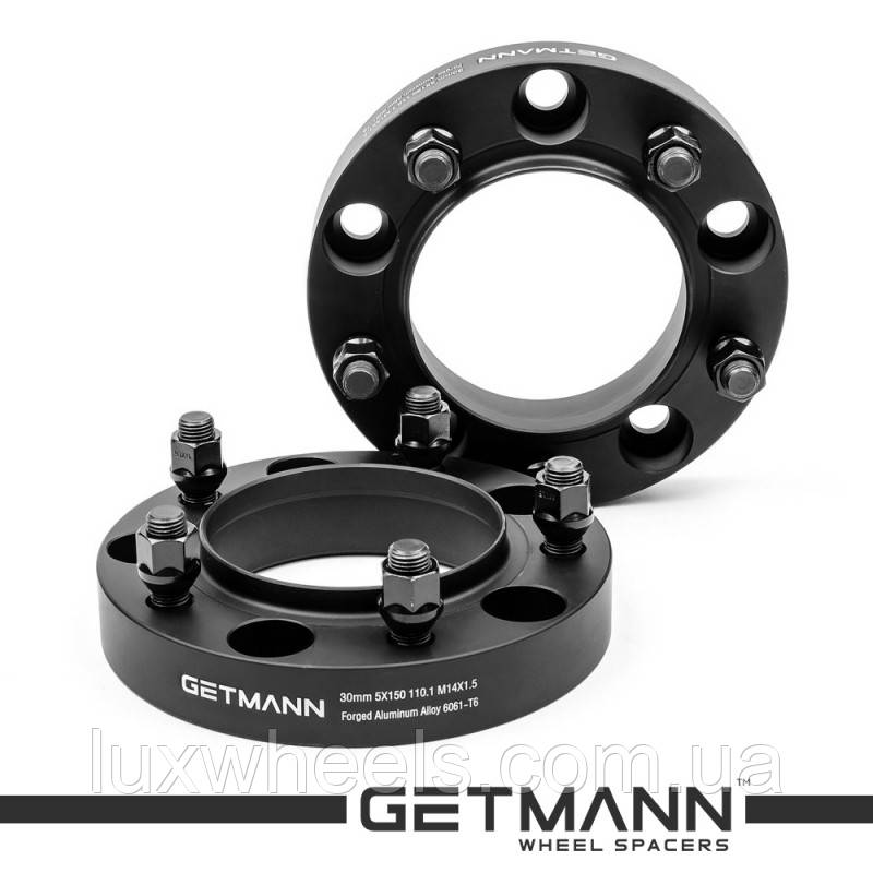 Колісна проставка-адаптер GETMANN 1 шт. 30 мм PCD 5x150 DIA 110.1 зі шпильками 14x1.5 для Lexus, Toyota