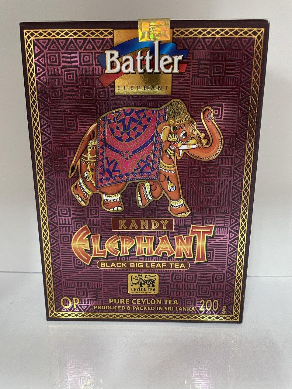 Чай Battler Kandy Elephant Чорний Цейлонський Крупнолистовий 200 грамів