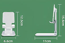 Настільна підставка тримач для телефона планшета Folding desktop phone stand Рожева, фото 5